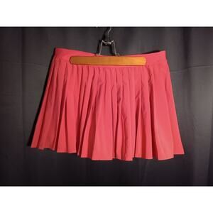Lululemon Varsity High Rise Pleated Tennis Skirt Skort Salmon Pink Size 12